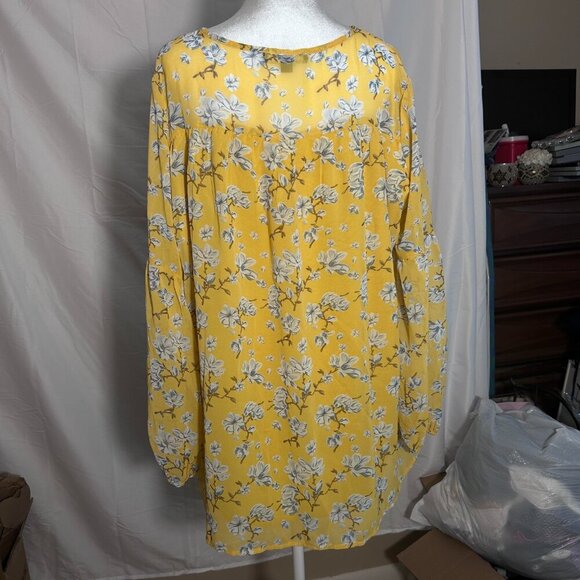 Suzanne Betro Blouse Size 1X Floral print - Picture 3 of 5